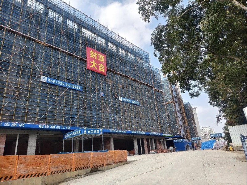 快马加鞭建设新文体项目 永春体育文化公共服务交流中心争取8月底竣工验收(图1)